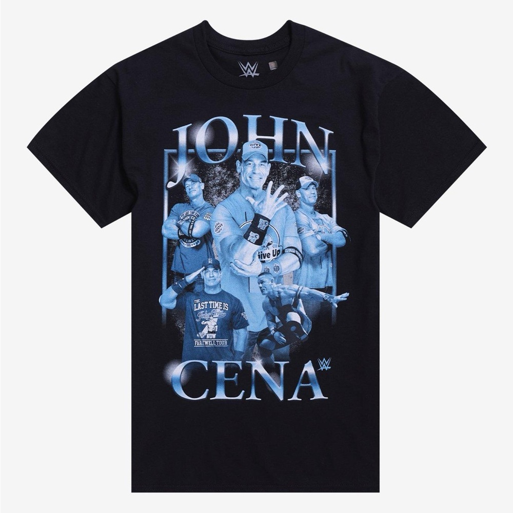 WWE John Cena Black and Blue Graphic Tee